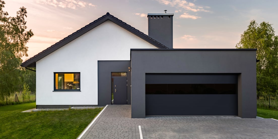 Sterling garage door on a home