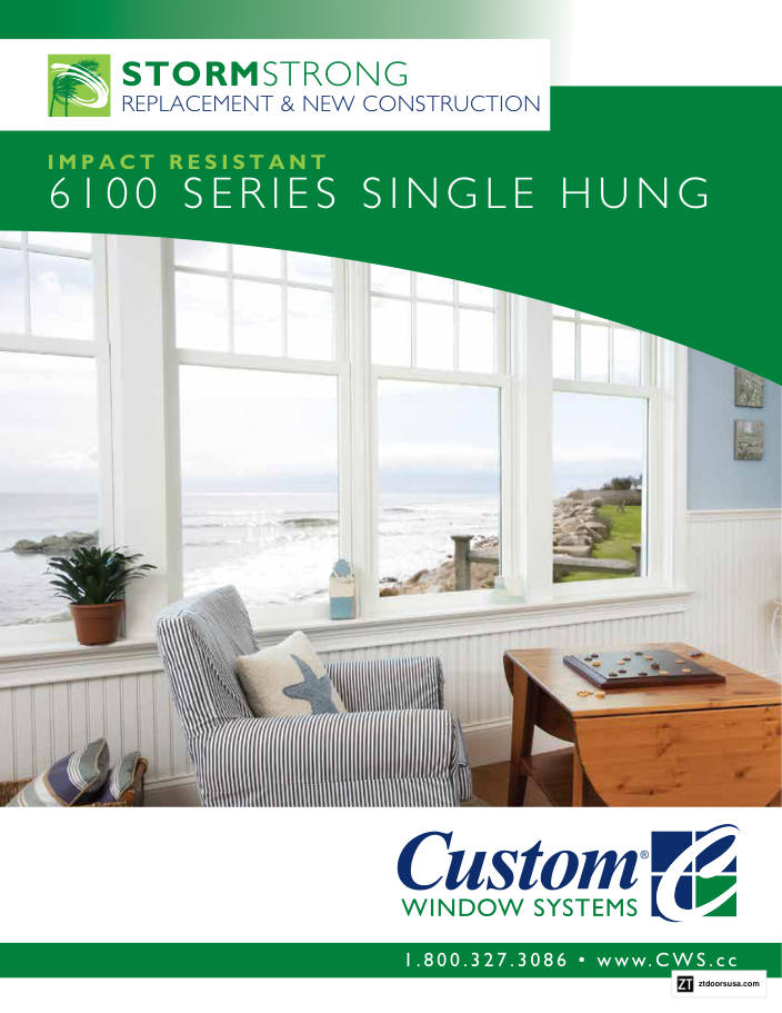6100 Series Impact Single Hung Windows cover
